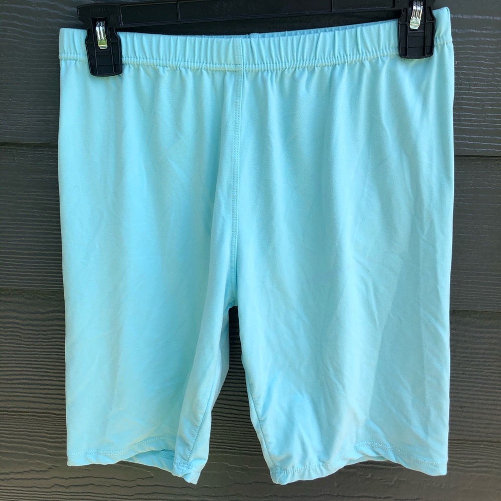 Light blue biker shorts